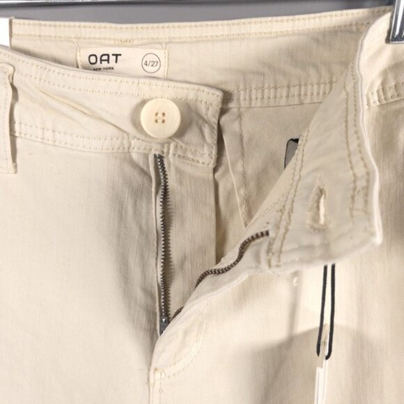NWT OAT NEW YORK HIGH‎ RISE WIDE LEG Jeans Raw Hem Size 4/27 - Picture 7 of 16